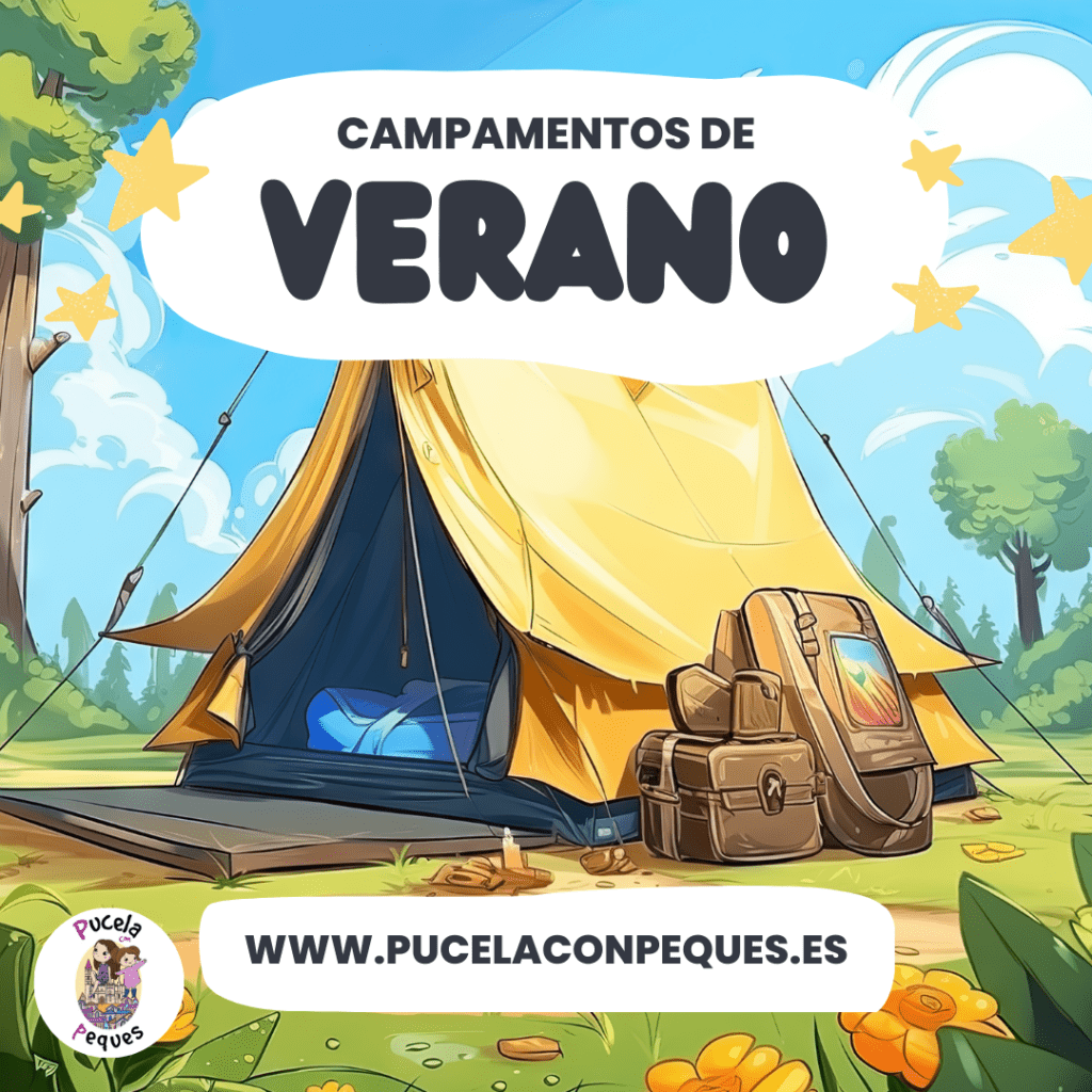 Post de Instagram Campamento de verano Minimalista Colorido