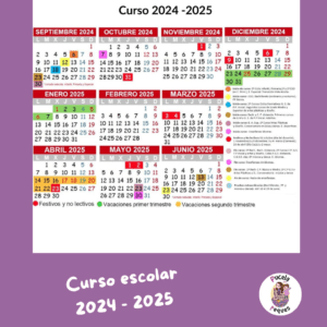 Lee más sobre el artículo Curso escolar 2024 – 2025